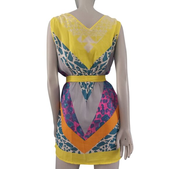 JEALOUS TOMATO Yellow Swim Coverup Pool Party Sexy Summer Dress Colorful - Picture 4 of 15